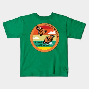 Save the Monarch Butterfly Kids T-Shirt